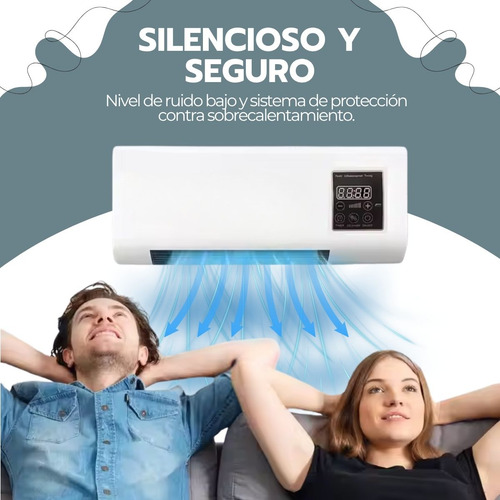 Calefactor Mural 2 En 1 1800w Con Control Y Colgador Ropa