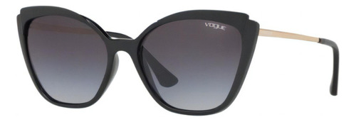 Oculos Sol Vogue Vo5266s W44/11 Preto Brilho L Cinza Degrad