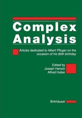 Libro Complex Analysis : Articles Dedicated To Albert Pfl...