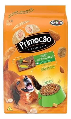 Alimento Primoção Premium Original para perros adulto de raza mediana y grande sabor carne y vegetales de 10.1 kg