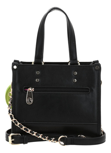 Bolso Satchel Barbie Gorett Chico Color Negro Isabella Mujer Negro Lisa Níquel Negro