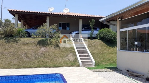 Imagem 11 de 26 de Excelente Chácara Em Guararema Com Casa Térrea Com 03 Dormitórios , Sendo 01 Suíte - Piscina - Churrasqueira - Pomar - Quarto De Hóspede - Vista Panorâmica - Sp - Ch0004_asi