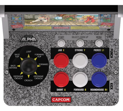 Arcade Bartop Street Fighter Evercade Alpha 2 Jugadores