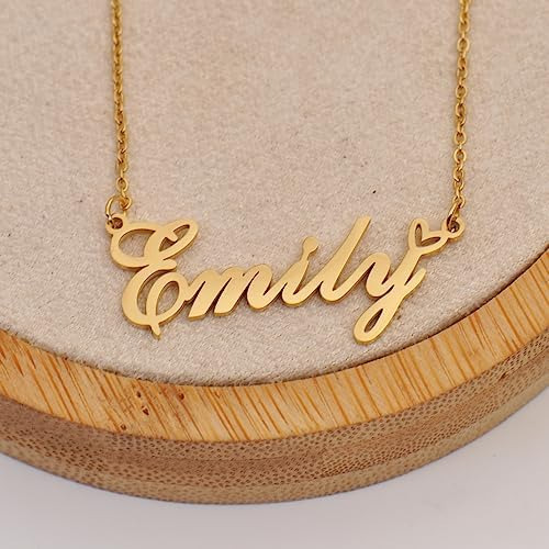 Collar Con Nombre De Aaliyah, Colgante Con Dije De Corazón,