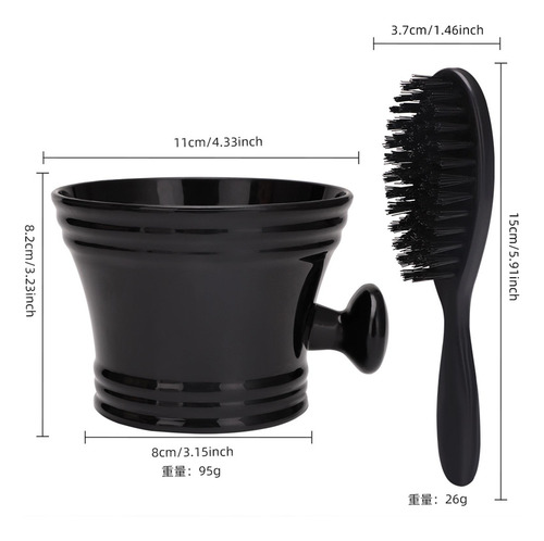 Juego De Taza Y Brocha De Afeitar De Lujo Para La