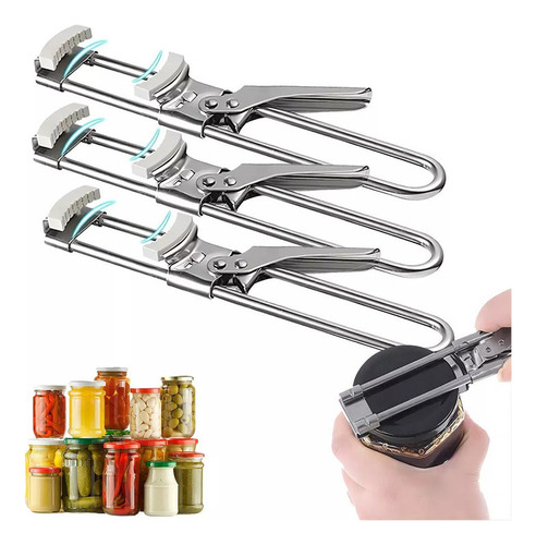 Abrelatas De Acero Inoxidable Ajustable For Manos Débiles