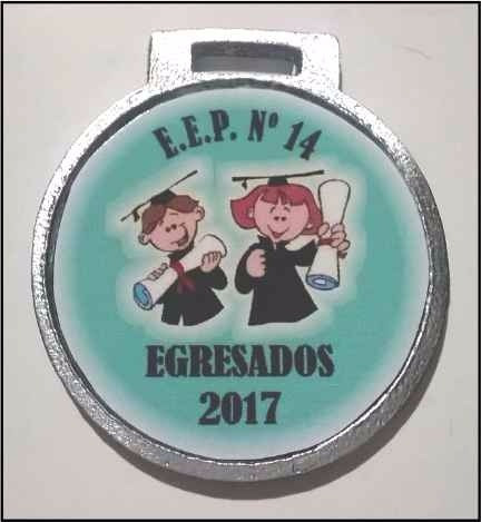 22 Medallas Egresados Primaria Jardin Colegio Escolar 35 Mm.
