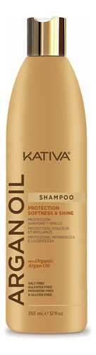 Shampoo Kativa Protección Y Suavidad Argán Oil 355 Ml