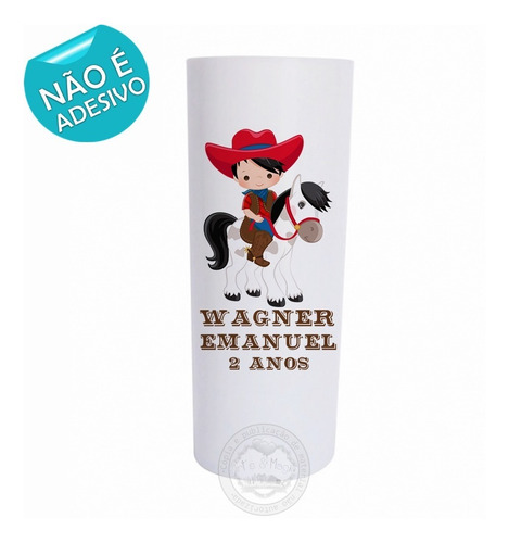 Imagem 3 de 3 de 20 Copos Long Drink Personalizado 320ml Fazendinha