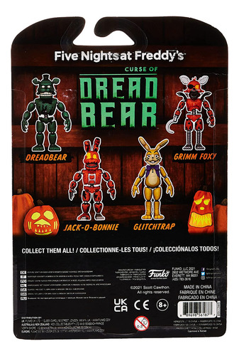Pop Funko Figura De Acción: Five Nights At Freddys Dreadbear