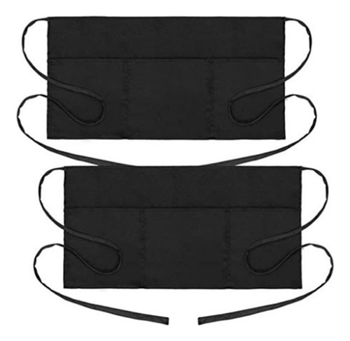 Dmm Delantal Camarera Negro, Corto Algodón, Para Camarera,