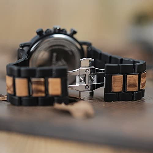 Bobo Bird Relojes De Madera Para Hombre Reloj De Cuarzo Mili