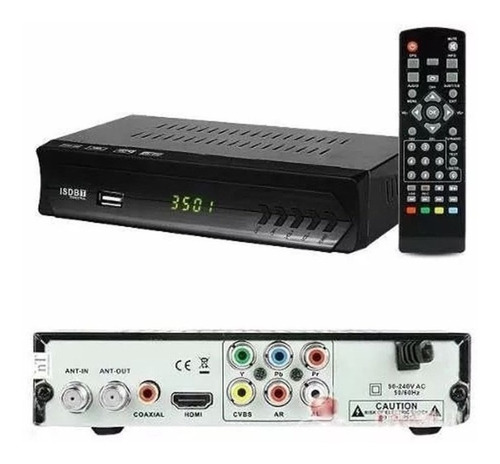 Imagem 2 de 4 de Conversor Isdb-t Tv Digital 1080p Full Hd C/ Nfe