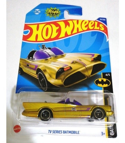 Hot Wheels Escala 1:64 #131 Tv Series Batmobile Batman (4/5)