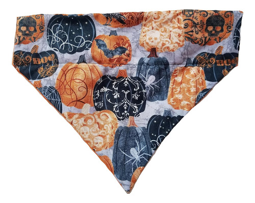 Bandana De Perro Sobre Collar Calabazas Espeluznantes Y...