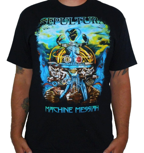 Playera Sepultura Machine Messiah, Camiseta Metal Pesado