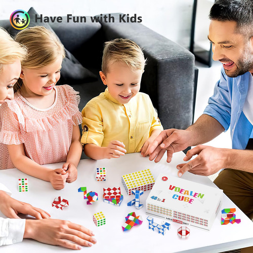 Puzzle Cube Vdealen Mini Cube & Fidget Snake, Paquete De 24