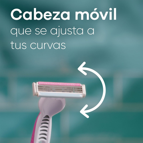 Rastrillo Para Mujer Gillette Venus Suave, 4 Unidades
