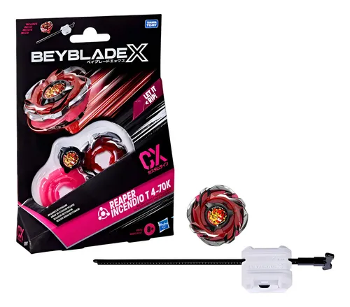 Beyblade X 2.0 Reaper Incendio T 4-70k Com Lançador - Hasbro
