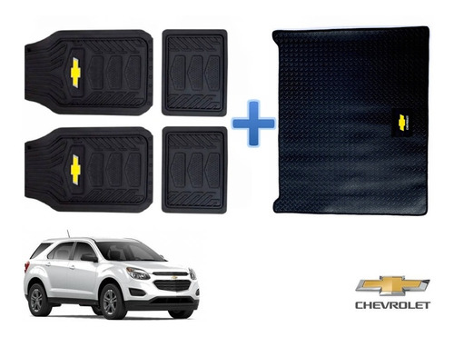 Tapetes Logo Chevrolet + Cajuela Equinox 2010 A 2017 Kit 5pz