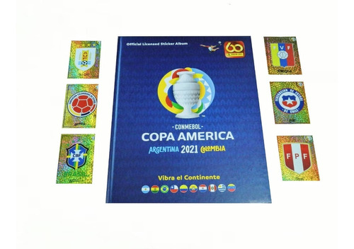 Album Panini Copa America Argentina Colombia 2021