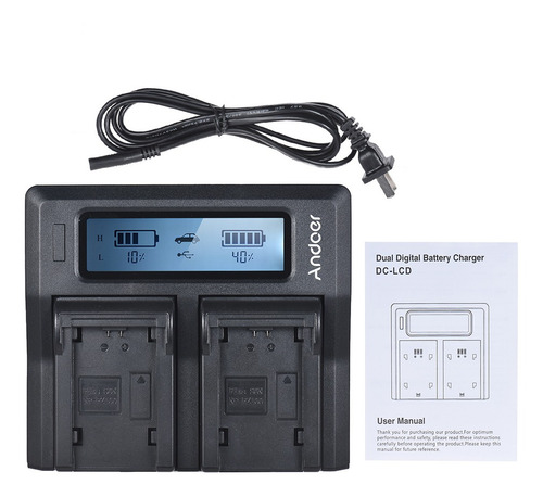 Imagen 6 de 7 de Andoer Np-fz100 - Cargador De Batería Para Cámara Lcd De Dob