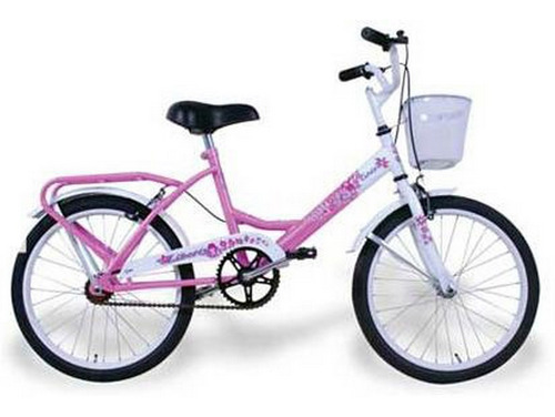 Bicicleta Rodado 20 Saya Rosa Canasto Liberty Ploppy 126006