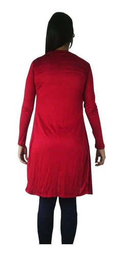 Sweater, Chaleco Largo Manga Larga Algodon Expandes D Moda