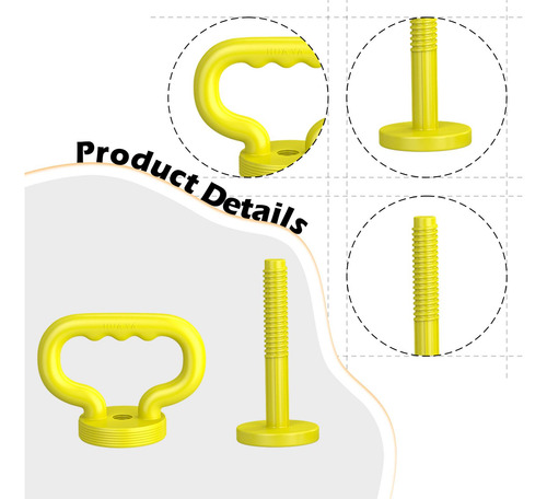 Conversor De Kettlebell Ajustável Dumbbell Amarelo