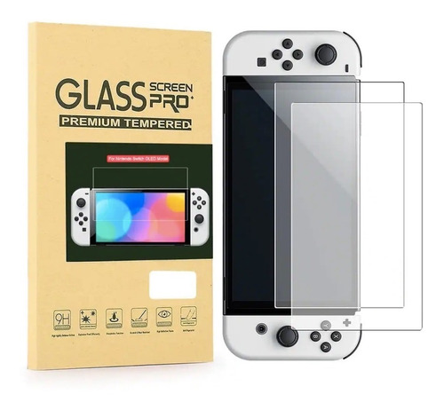 Imagen 5 de 6 de Lamina Protectora Para Nintendo Switch Oled Vidrio Templado