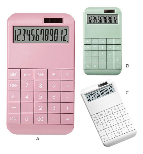 Calculadora Escritorio Diseño Delgado Digital De 12 Dígitos