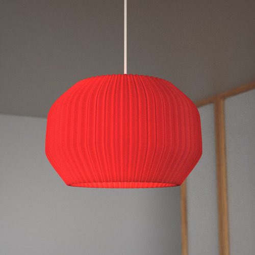 Lámpara Colgante Calabaza 40 Cm - Perspectivearg Blanco