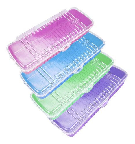 Kit De 4 Estuches Para Lapices Wacky Box Jr. Varios Colores.