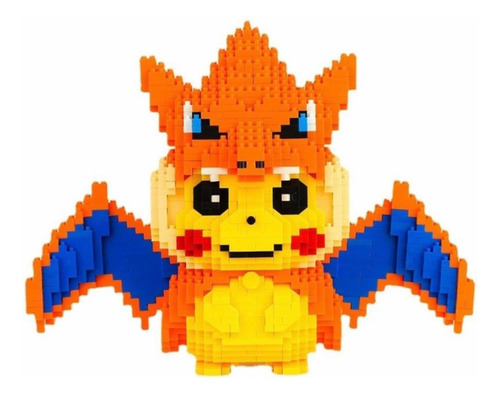 Rompecabezas 3d Bloques Armable Pikachu/charizard