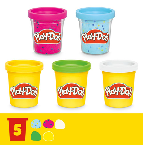 Set De Masa Moldeable Play-doh Crea Regalos De Juguete Multicolor