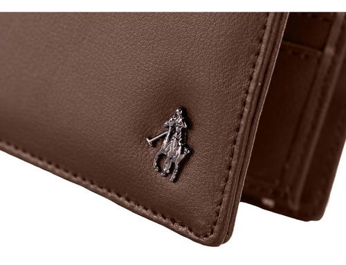 Imagen 6 de 6 de Cartera Hpc Polo En Piel Con Logo De La Marcaa