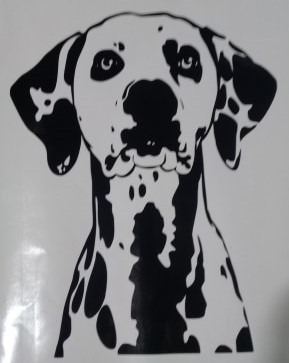 Vinilos Decorativos Dalmata Perro Mascota