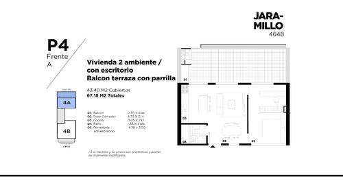 Imagen 15 de 19 de 3 Ambientes Corazon Saavedra Opc/cochera
