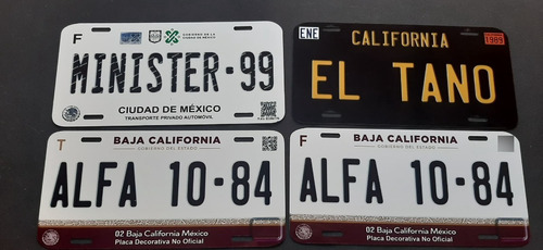 Placas Para Auto Personalizadas Aguascalientes