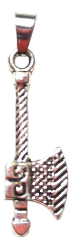 Dije Hacha Vickinga Aleacion (sin Cadena) (g3) Color Plateado