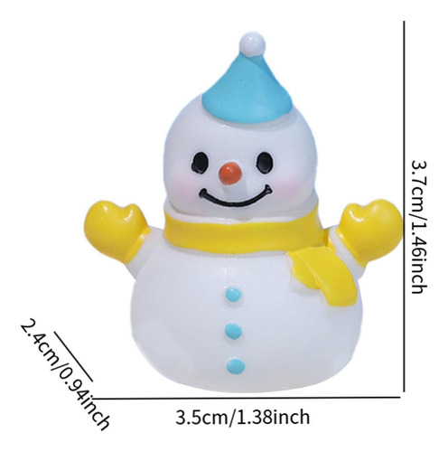 3 Estatuilla De Muñeco De Nieve De Navidad En Estilo B