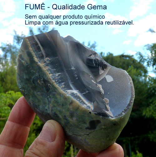 Fumê Bruto Natural Pedra Preciosa Qualidade Gema 7114