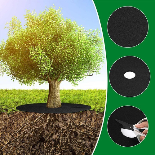 12 Peças Tree Mulch Tree Guards Planta De Discos Pesados