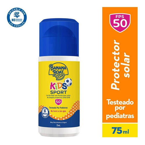 Protector Solar Banana Boat Kids Sport Roll On 75ml 2pzs