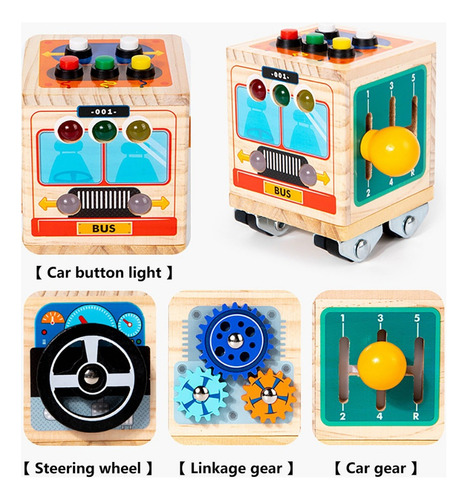 Cubo De Entretenimiento Con Diferentes Retos Juguete Niños