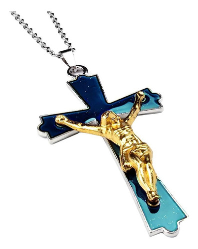 Colgante Vintage Con Forma De Cruz De Jesús Que Cambia De Co