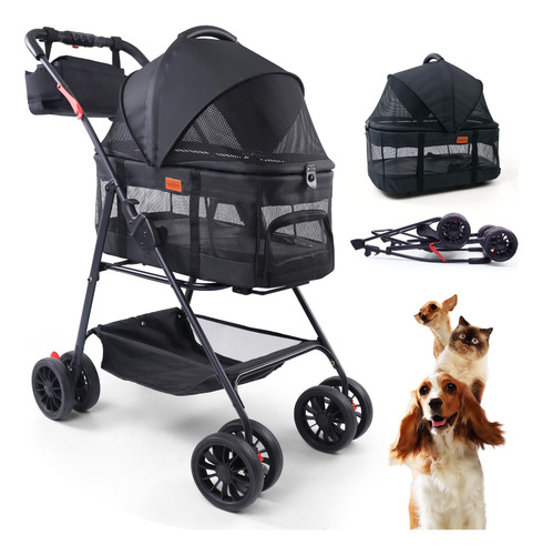 Cochecito Para Mascotas Bicystar Para Perros Pequeños Y Gato