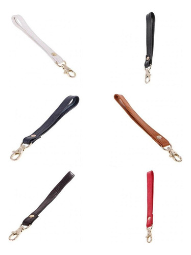 6 Muñequeras Cortas De Cuero Corto Bolso De La Muñequera De