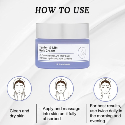 2 × Creme Reafirmante Para Pescoço, Creme Reafirmante Para