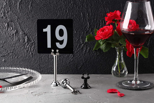 23145 Double Side Plastic Table Numbers, 1 To 25, 4 By ...